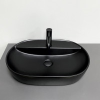 Умивальник (раковина) VBI TERNI BLACK MATT накладний