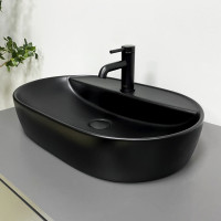 Умивальник (раковина) VBI TERNI BLACK MATT накладний
