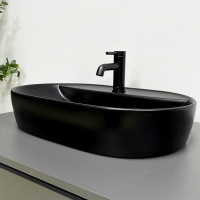 Умивальник (раковина) VBI TERNI BLACK MATT накладний