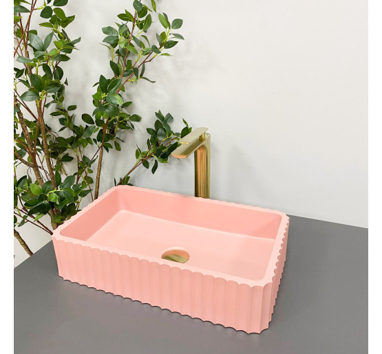 Умивальник (раковина) VBI FLORENTIA PINK MATT накладний