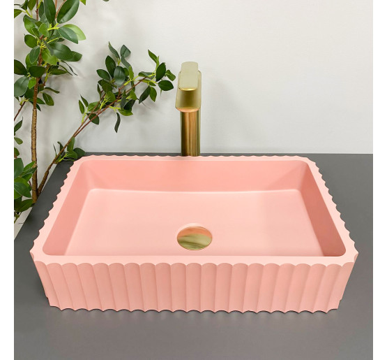 Умивальник (раковина) VBI FLORENTIA PINK MATT накладний