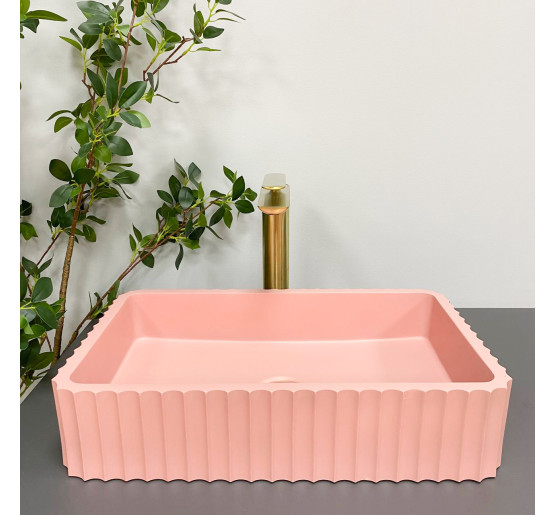 Умивальник (раковина) VBI FLORENTIA PINK MATT накладний