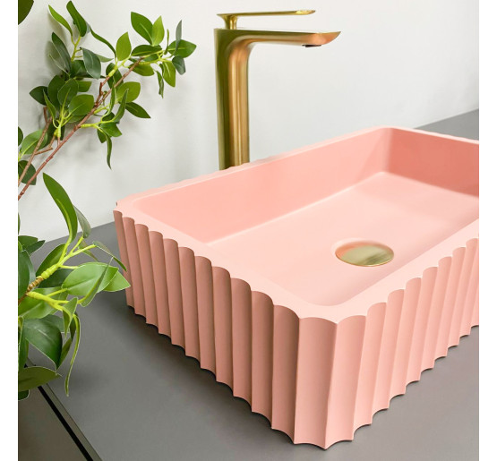 Умивальник (раковина) VBI FLORENTIA PINK MATT накладний