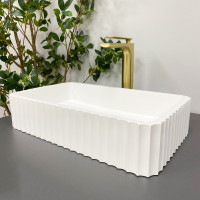 Умивальник (раковина) VBI FLORENTIA WHITE MATT накладний