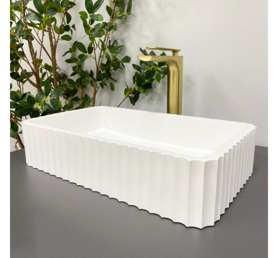 Умивальник (раковина) VBI FLORENTIA WHITE MATT накладний