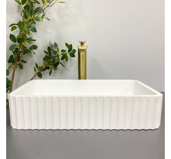 Умивальник (раковина) VBI FLORENTIA WHITE MATT накладний