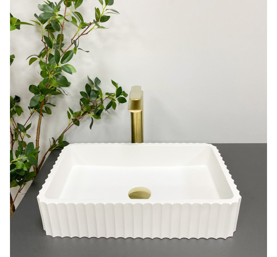 Умивальник (раковина) VBI FLORENTIA WHITE MATT накладний