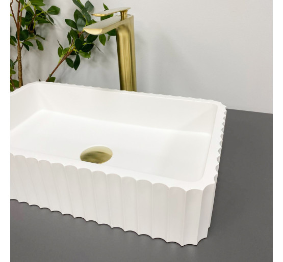 Умивальник (раковина) VBI FLORENTIA WHITE MATT накладний