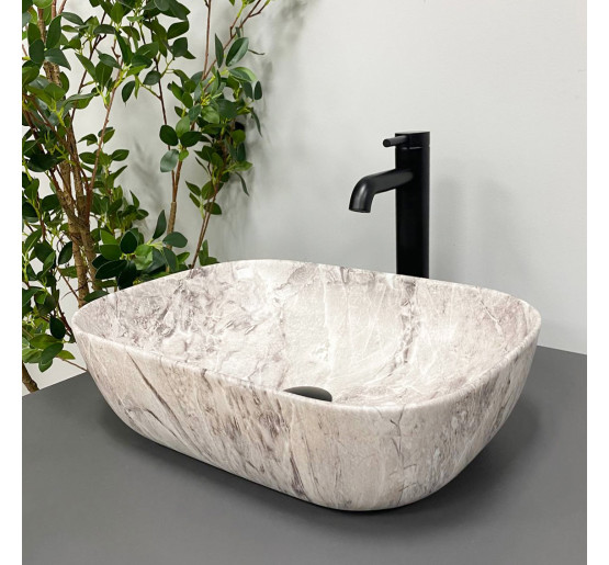 Умывальник (раковина) VBI RAVENNA STONE MATT накладной