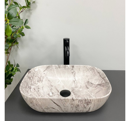 Умывальник (раковина) VBI RAVENNA STONE MATT накладной