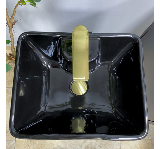 Умивальник (раковина) VBI VERESE BLACK GLOSSY напольний