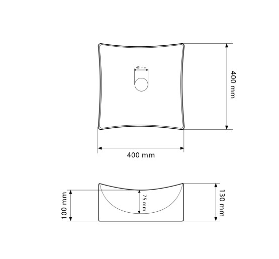 Умывальник (раковина) VBI VIAREGGIO S WHITE накладной