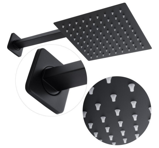 Душова система YOKA DUAL BLACK + BOX прихованого монтажу *