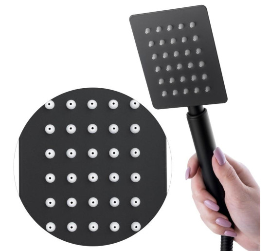 Душова система YOKA DUAL BLACK + BOX прихованого монтажу *