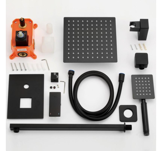 Душова система YOKA DUAL BLACK + BOX прихованого монтажу *