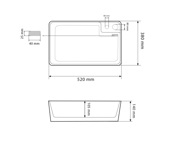 Умивальник (раковина) VBI ALTAMURA WHITE на пральну машинку