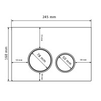 Кнопка змиву для інсталяції VBI ELBA Y NIKIEL