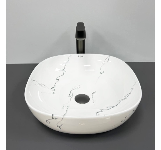 Умывальник (раковина) VBI BERGAMO S MARMO GLOSSY накладной