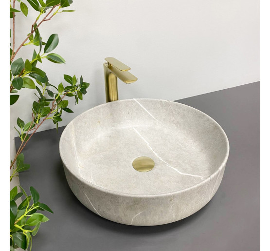 Умивальник (раковина) VBI BARI GREY STONE MATT накладний