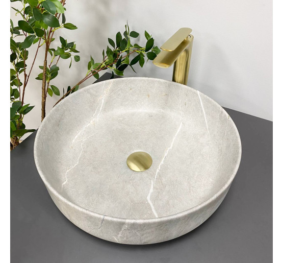 Умивальник (раковина) VBI BARI GREY STONE MATT накладний