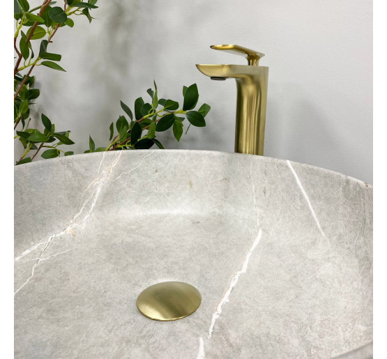 Умивальник (раковина) VBI BARI GREY STONE MATT накладний