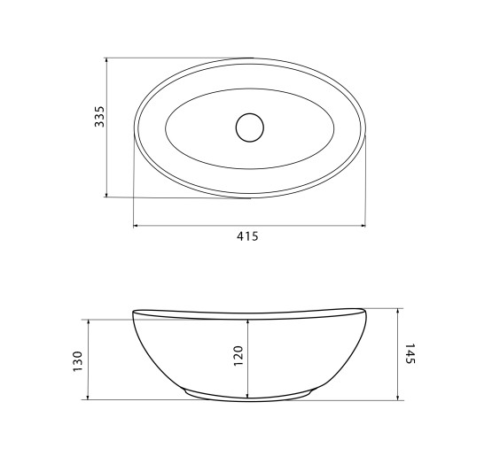 Умывальник (раковина) VBI PARMA MARBLE GREEN MATT накладной