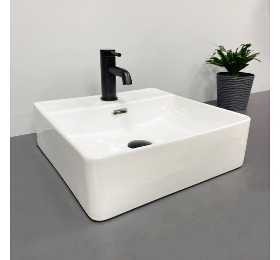 Умивальник (раковина) VBI BITONTO S WHITE накладний підвісний