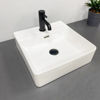 Умивальник (раковина) VBI BITONTO S WHITE накладний підвісний