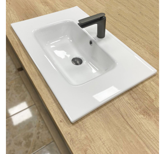 Умивальник (раковина) VBI MORTARA 70 WHITE врізний