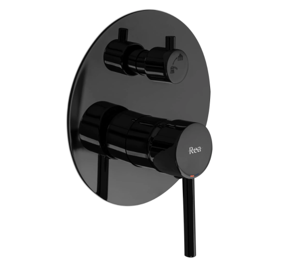 Душевая система REA LUNGO BLACK GLOSSY + BOX скрытого монтажа *