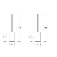 Ёршик для унитаза напольный VBI QUADRO CHROME