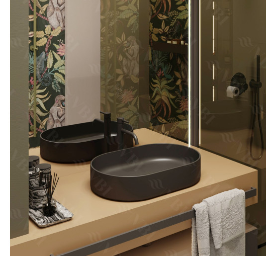 Умивальник (раковина) VBI VERONA 60 BLACK MATT накладний