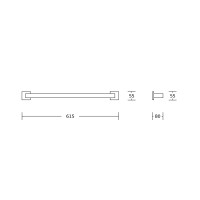 Вішалка для рушників VBI JUPITER CHROME