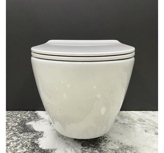 Подвесной унитаз VBI VULCANO M WHITE подвесной унитаз