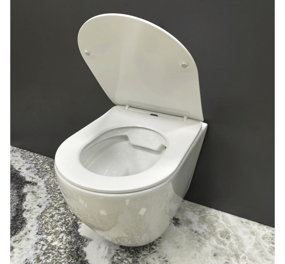 Подвесной унитаз VBI VULCANO M WHITE подвесной унитаз