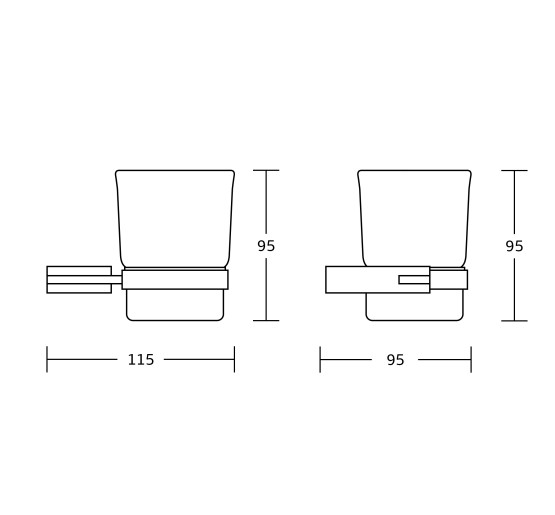 Стакан для зубних щіток VBI NEPTUNE CHROME