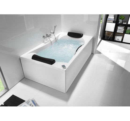 Прямоугольная акриловая ванна Roca BeCool с ручками и сифоном 180x90 (A248013001)