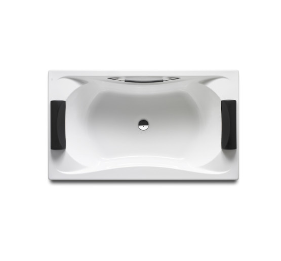 Прямокутна акрилова ванна Roca BeCool з ручками та сифоном 180x90 (A248013001)