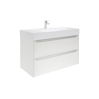 Тумба с раковиной Roca Inspira 100 белая глянцевая (A851077806)