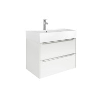 Тумба с раковиной Roca Inspira 80 белая глянцевая (A851076806)