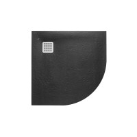 Душовий піддон з литого каменю Roca Terran чорний 90x90 (AP10538438401400) 