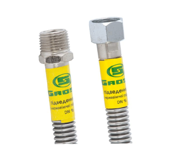 Шланг газовый гофрированный Gross ВЗ 1/2” 50 см