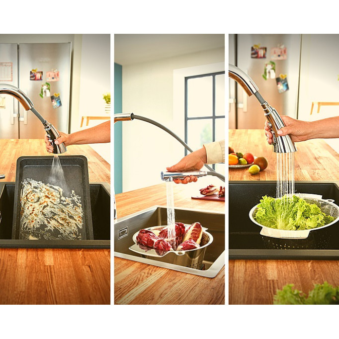 3 фишки современных смесителей для кухни, которые понравятся всем