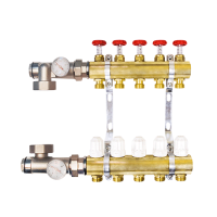 Коллекторная группа (расходомеры/термовентиль/коннектор) на 5 выходов Karro