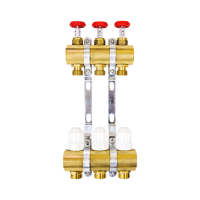 Колекторна група (витратоміри / термовентиль) на 3 виходи Karro