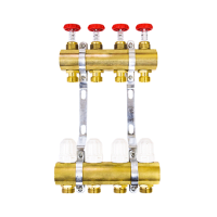 Колекторна група (витратоміри / термовентиль) на 4 виходи Karro