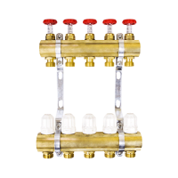 Колекторна група (витратоміри / термовентиль) на 5 виходи Karro