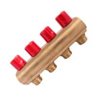 Колектор латунний з вентилями Karro 1” на 4 виходи