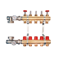 Колекторна група (витратоміри / вентиль / конектор) на 5 виходів Karro