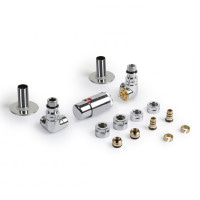 Набір вентилів трьохосьовий термостатичний правий хром Vision All in One Terma